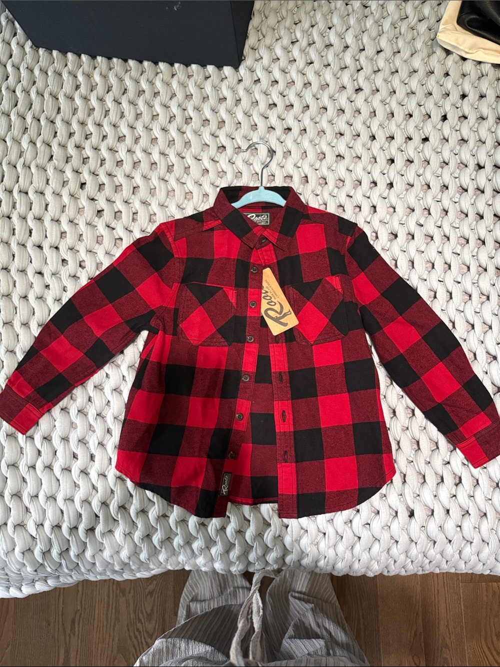 Roots Red & Black Buffalo Plaid Button-Down Shirt